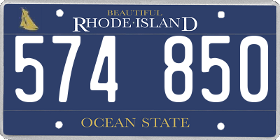 RI license plate 574850