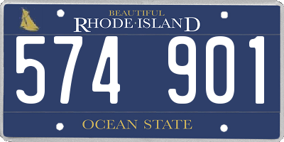 RI license plate 574901