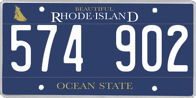 RI license plate 574902
