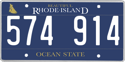 RI license plate 574914