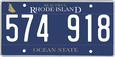 RI license plate 574918