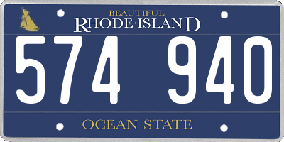 RI license plate 574940