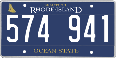 RI license plate 574941
