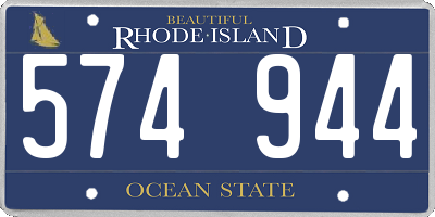 RI license plate 574944
