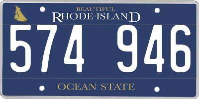 RI license plate 574946