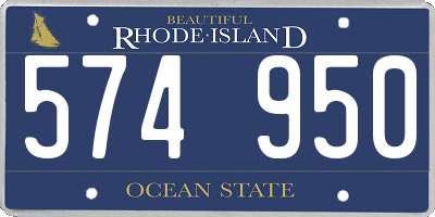 RI license plate 574950