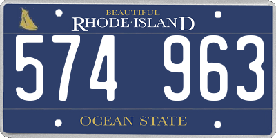 RI license plate 574963