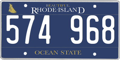 RI license plate 574968