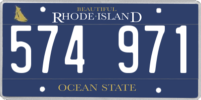 RI license plate 574971