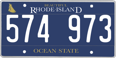 RI license plate 574973