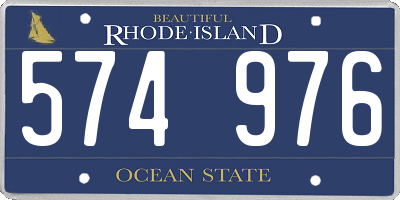 RI license plate 574976