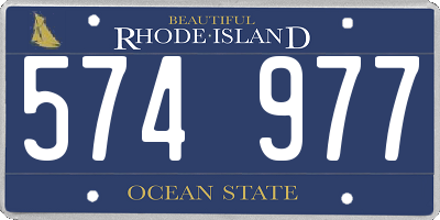 RI license plate 574977