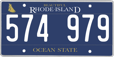 RI license plate 574979