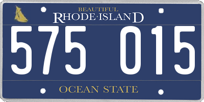 RI license plate 575015