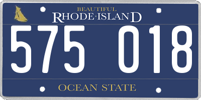 RI license plate 575018