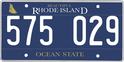 RI license plate 575029