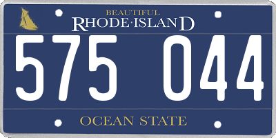 RI license plate 575044
