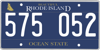 RI license plate 575052