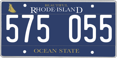 RI license plate 575055