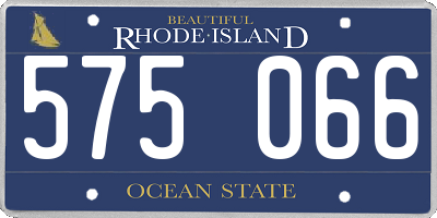 RI license plate 575066