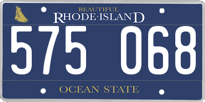 RI license plate 575068