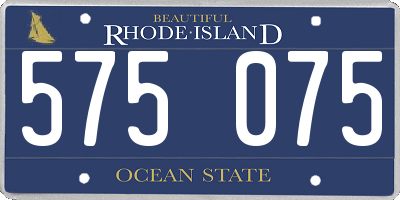 RI license plate 575075