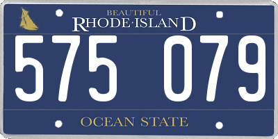RI license plate 575079