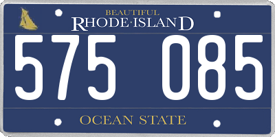RI license plate 575085