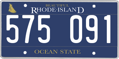 RI license plate 575091