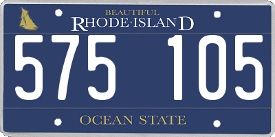 RI license plate 575105