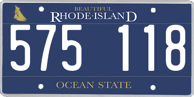 RI license plate 575118