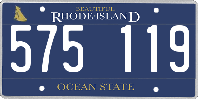 RI license plate 575119