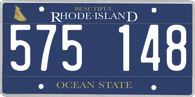 RI license plate 575148