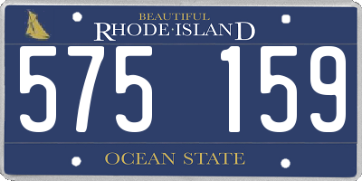 RI license plate 575159