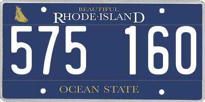 RI license plate 575160