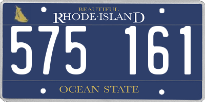 RI license plate 575161