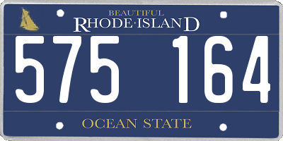 RI license plate 575164