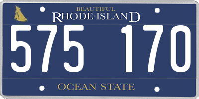 RI license plate 575170
