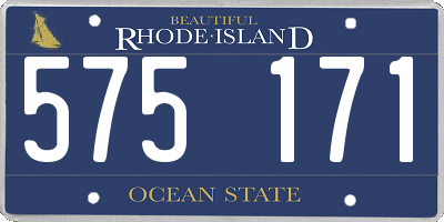 RI license plate 575171