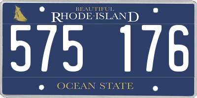 RI license plate 575176