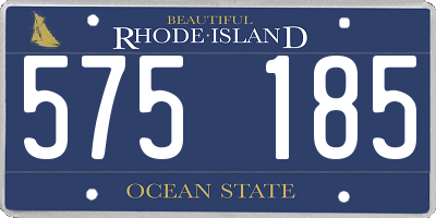 RI license plate 575185