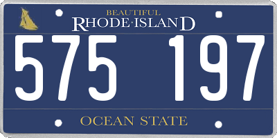 RI license plate 575197