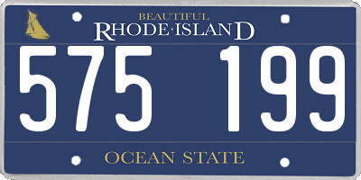 RI license plate 575199