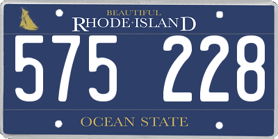 RI license plate 575228