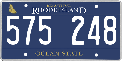 RI license plate 575248