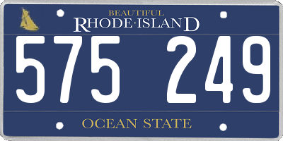 RI license plate 575249