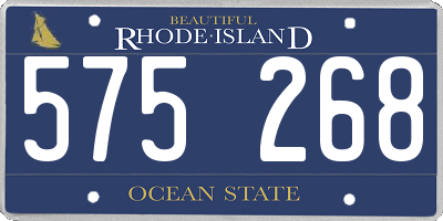 RI license plate 575268