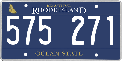 RI license plate 575271