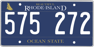 RI license plate 575272