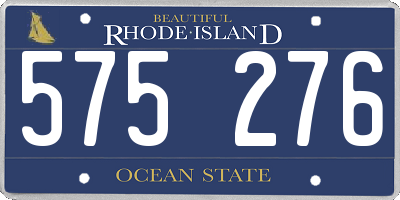 RI license plate 575276
